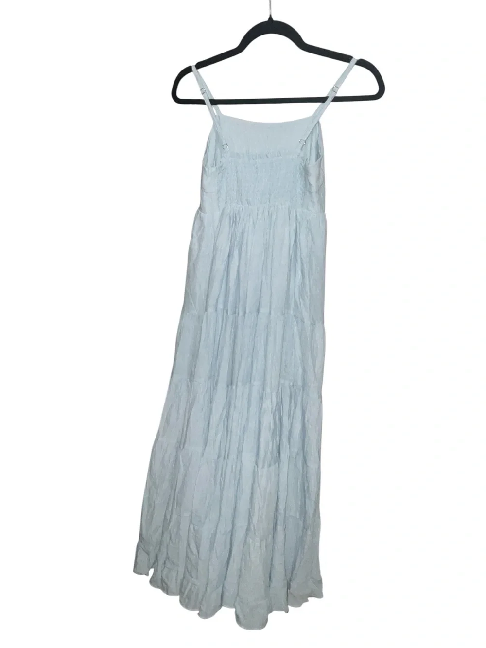 NWT Loveimgs Light Blue Tiered Maxi Dress XS Cottagecore Boho Sundress A29 - Picture 3 of 4